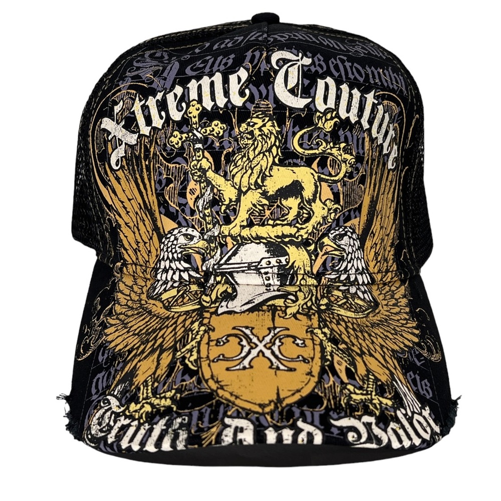 Xtreme Couture By Affliction Men's Trucker Hat Truth Style Biker Tattoos